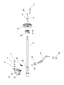 Walk Assembly Group (80003340) Diagram and Parts List for EX20-S 866057 Briggs and Stratton Concrete Saw